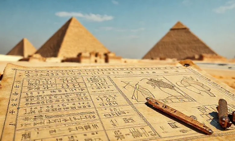 Antik Mısır piramitlerinin inşasında kullanılan matematiksel hesaplamalar ve sırlar.
