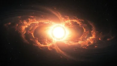 Evrenin oluşumu, Büyük Patlama Teorisi ve kanıtlarını gösteren kozmik bir illüstrasyon.