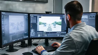 Unity ile oyun geliştirme başlangıç rehberi, temel kavramlar ve adım adım öğrenme görseli.