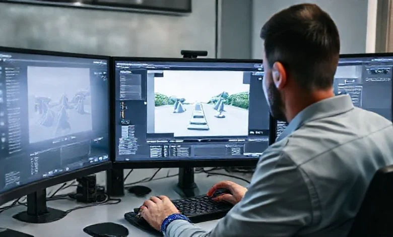 Unity ile oyun geliştirme başlangıç rehberi, temel kavramlar ve adım adım öğrenme görseli.