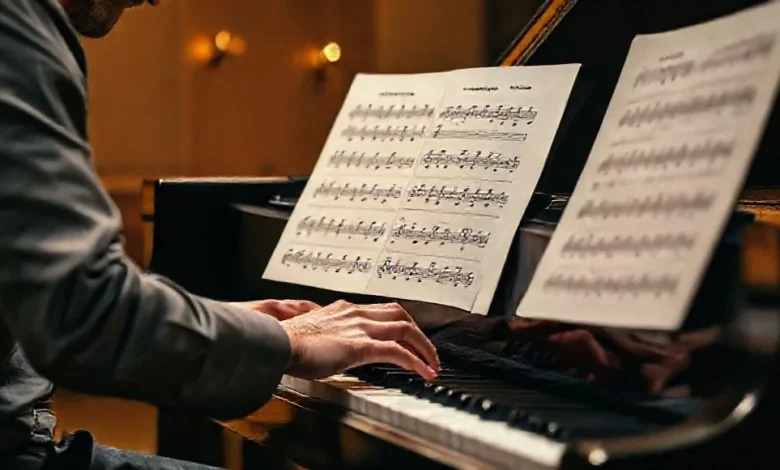 Müzikte armoni nedir? Armoni oluşturma teknikleri, nota ve müzik teorisi kavramlarını açıklayan görsel.