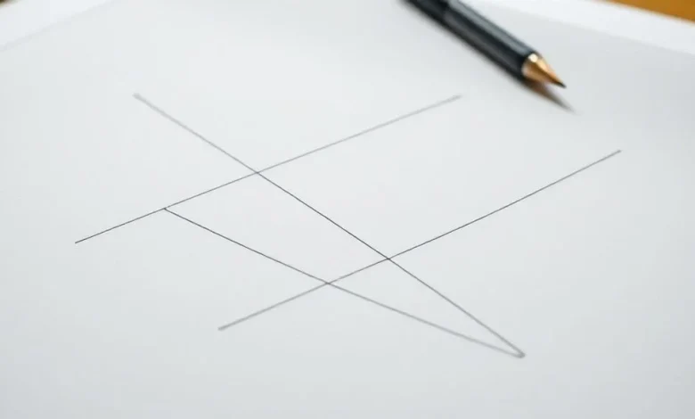 Geometride paralel, kesişen ve dik doğrular ile açıların görsel çizimi.