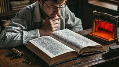 Edebi metinlerdeki anlam katmanlarını temsil eden roman, şiir ve tiyatro kitapları görseli.