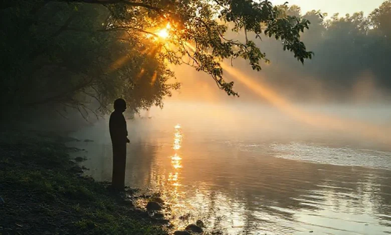 Işığın izinde Empresyonist resim, canlı renkler ve anlık atmosfer.