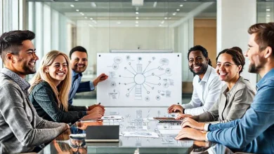 Etkili takım yönetimi anahtarları: Motivasyon, iletişim ve işbirliği. Başarılı ekip çalışması görseli.