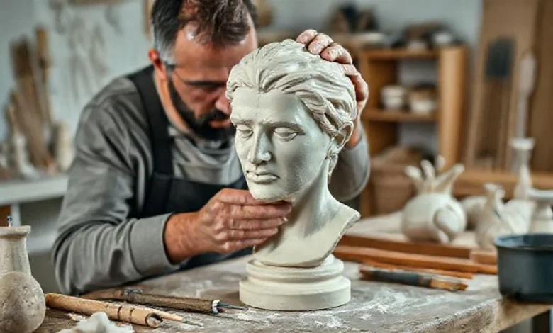 Heykel yapımı teknikleri, kapsamlı modelleme rehberi. Kil, ahşap, metal heykel örnekleri ve heykeltıraş araçları.