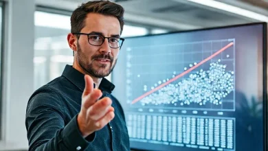 Basit doğrusal regresyon analizi örneği: Veri noktaları ve regresyon doğrusu gösteren grafik.