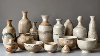 Seramik hamuru ile yapılan el sanatları, dekoratif objeler ve kendin yap projeleri örnekleri.