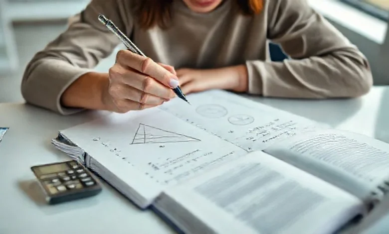Trigonometri problemleri ve çözümleri anlatan detaylı bir görsel. Adım adım formül uygulamaları ve grafikler.
